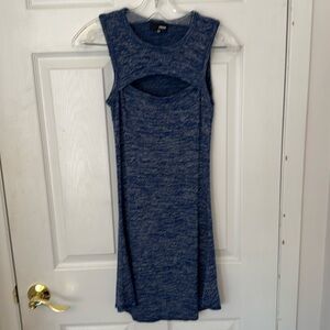 Blue short summer dress